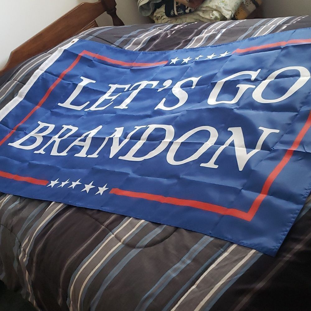 NWT "Let's Go Brandon" Patriotic Flag 60" x 36"